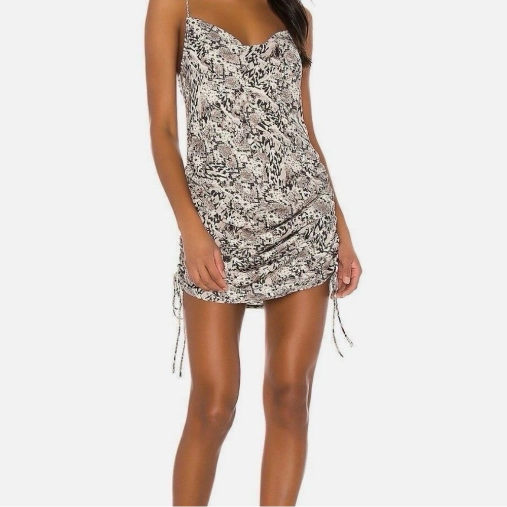 Free People Intimately Day to Night Black/White Printed Slip Dress Size Small